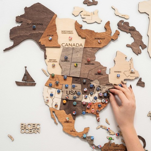 Wood wooden world - wood, map