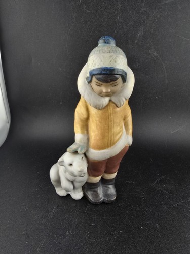 Lladro 2269 eskimo boy with - lladro,