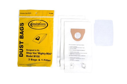 Replacement bags for shop vac - replacement,