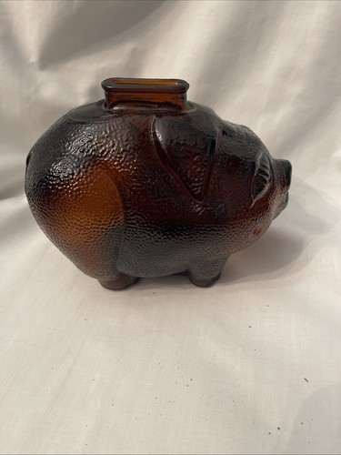 Vintage art glass brown - art,