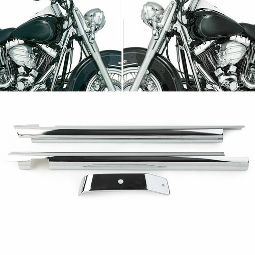 Chrome down tube frame covers - chrome,