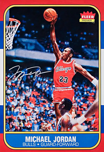Michael jordan 1986 fleer - michael,