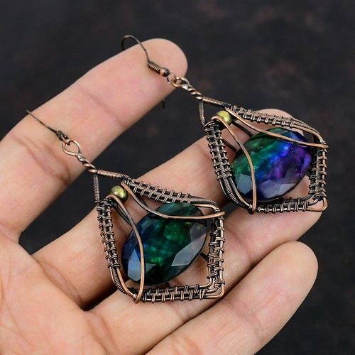 Ammolite jewelry copper - jewelry,