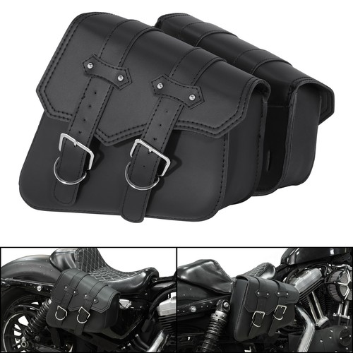 Black saddlebags luggage bag - black,