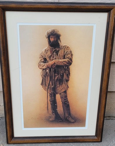 Mountain man with rifle - man,
