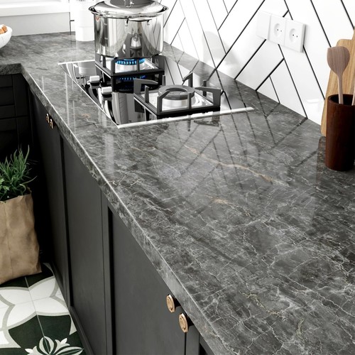 Grey marble contact - grey, paper