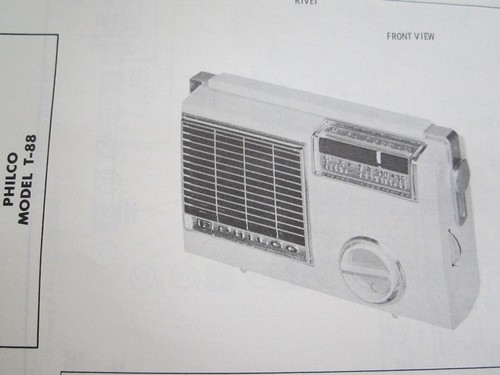 Philco transistor radio - t-88,