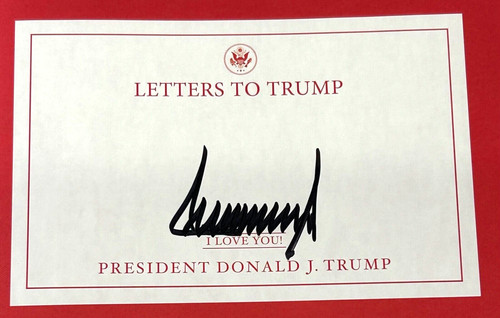 Donald trump signed autograph - donald,