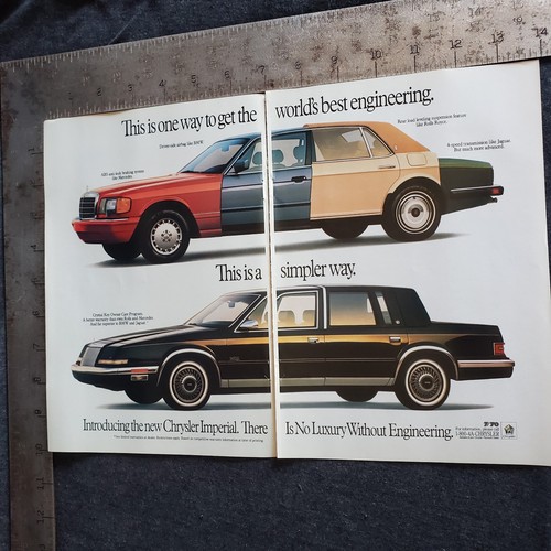 Vintage 1989 chrysler - chrysler, imperial