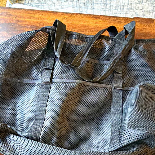 Black mesh scuba snorkel gear - snorkel,