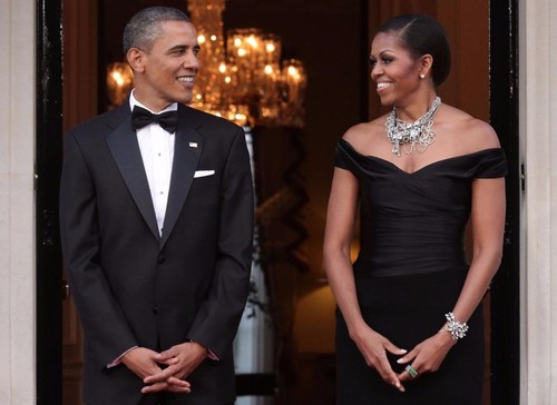 Barack and michelle obama - michelle,