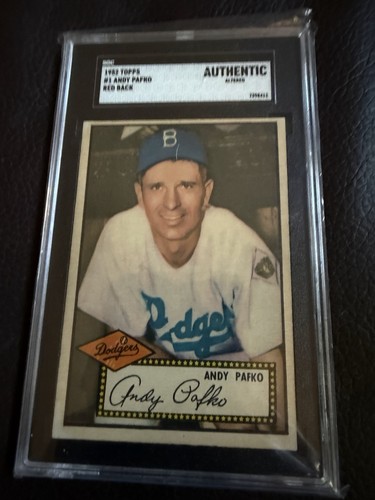 1952 topps andy - 1952, pafko