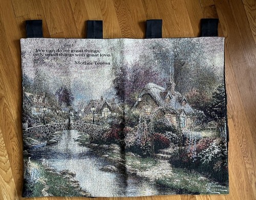 Woven wall tapestry featuring - woven,