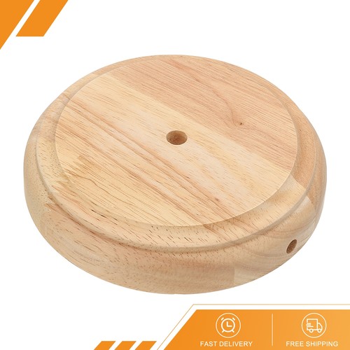 Wooden lamp base - 6"x1.3", round