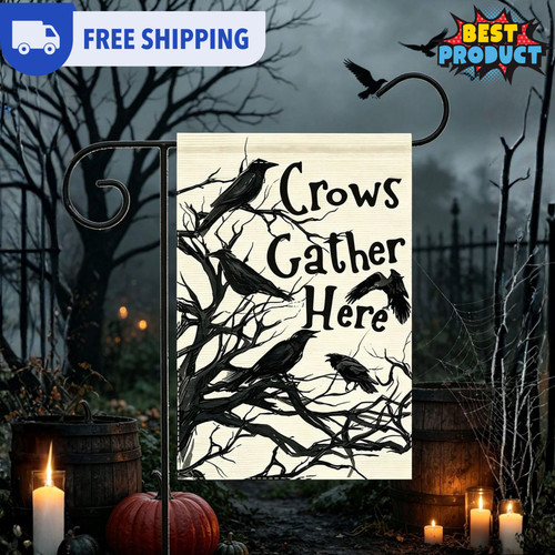 Halloween garden flag - garden,