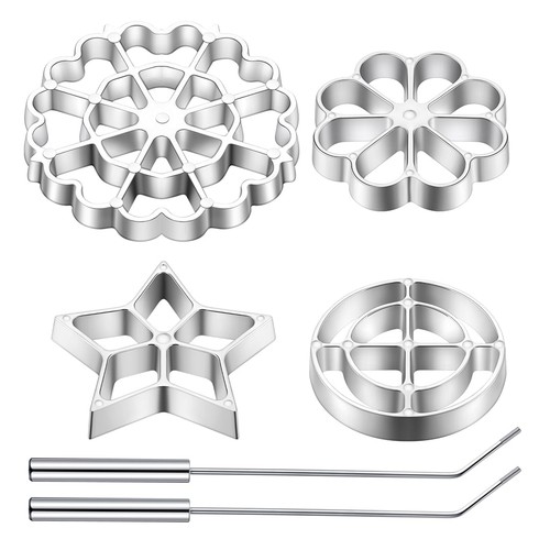 Rosette iron molds set - iron,