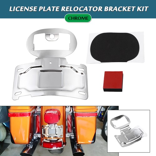 Chrome rear license plate - chrome,
