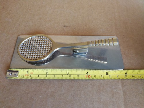 Metal tennis racket paper - racket, note