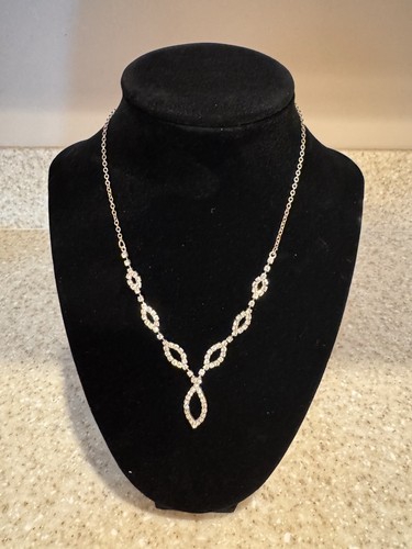 Silver crystal marquis - silver,