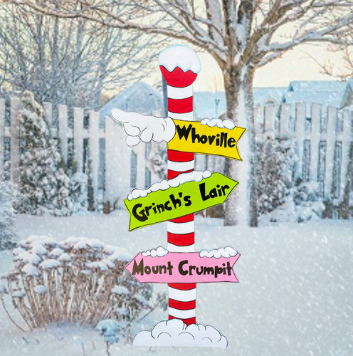 Whoville sign grinch - sign,