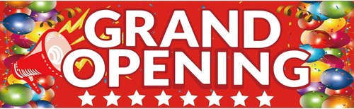 Grand opening banner - opening,