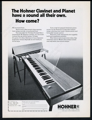 1972 hohner clavinet pianet - d,