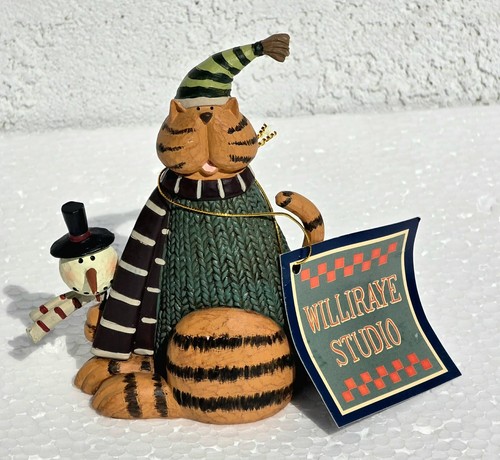Williraye studio cat snowman - cat,