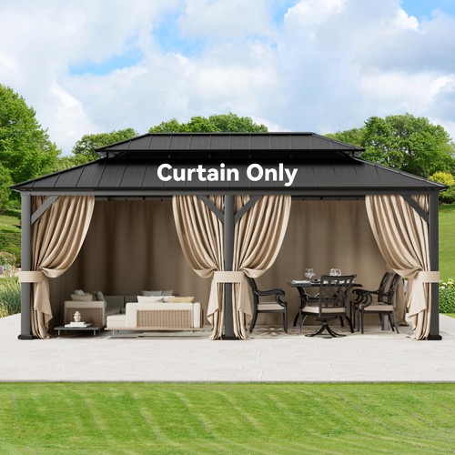 Outdoor gazebo canopy privacy - outdoor,
