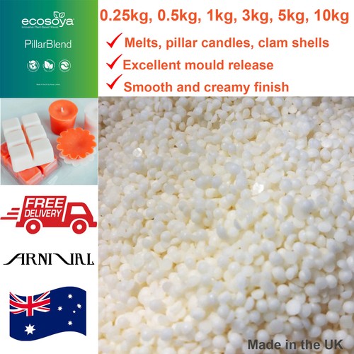 Soy wax pillar candle - soy,