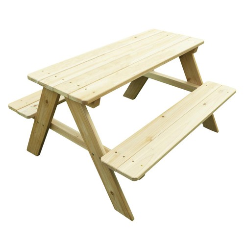 Wooden kids picnic table - kids,