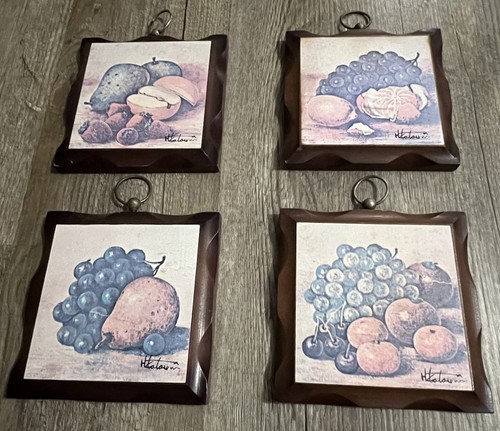 Homco vintage fruit wood - vintage,