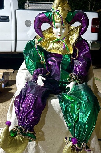 Huge handmade vtg mardi - 46”,