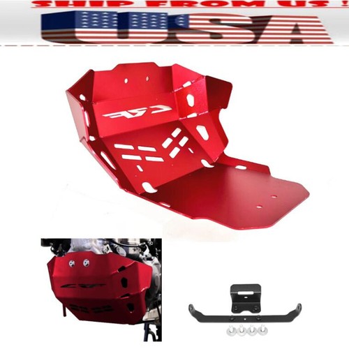 Red skid plate engine - engine, mud