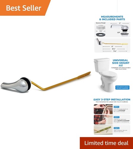 Modern chrome toilet handle - chrome,