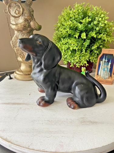 Dachshund figurine ceramic - figurine,