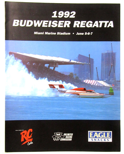 1992 budweiser regatta program - regatta,