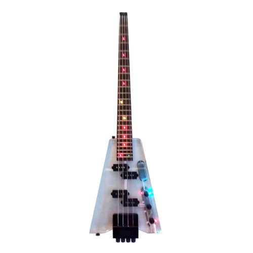 Headless acrylic electric bass - headless,