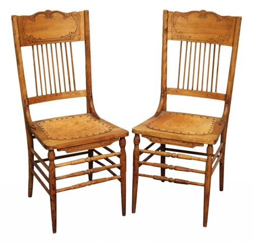 Pair victorian pressed back - victorian,