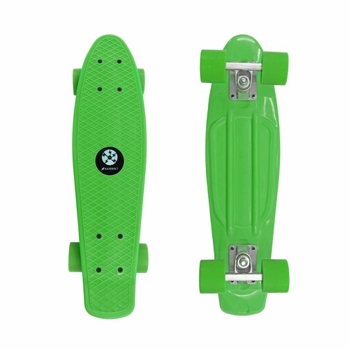 Green skateboard with - with,