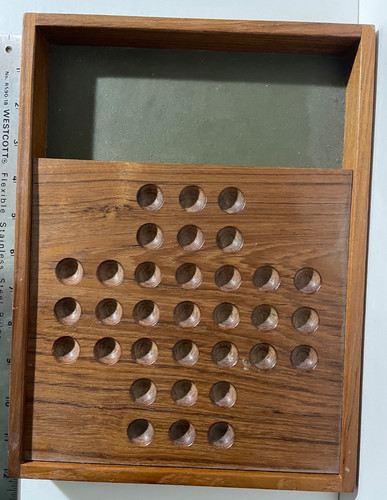 Vintage wooden marble - wooden,