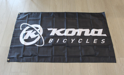 Kona bicycles banner flag - bicycles,