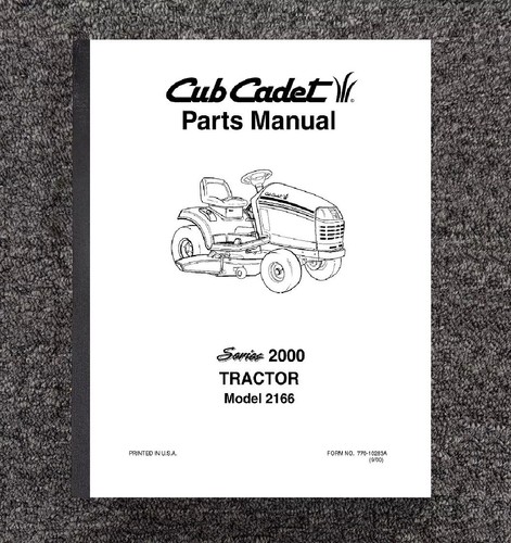 2166 tractor service parts - tractor,
