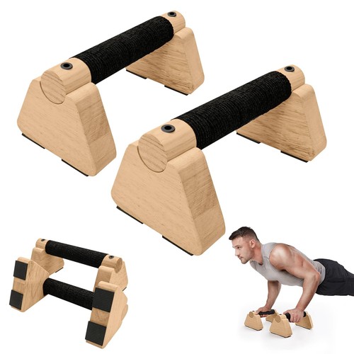 Parallettes bars wooden - -,