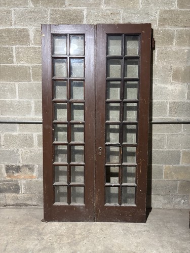 Antique oak double entrance - ~,