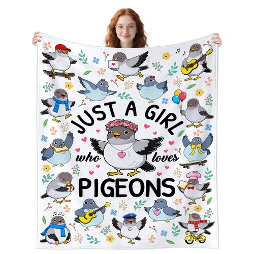 Pigeon throw blanket 50x40 - throw,