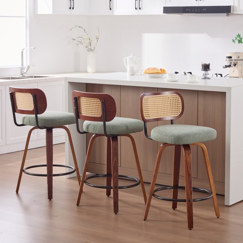 Set swivel bar - stools, linen