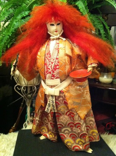 Vtg japanese red hair kabuki - vtg,