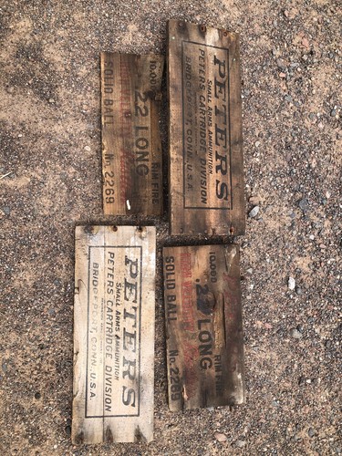 Vintage peters ammo box sides - peters,