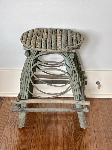 Antique folk art twig end - folk,