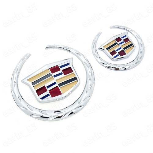Chrome cadillac logo - chrome,